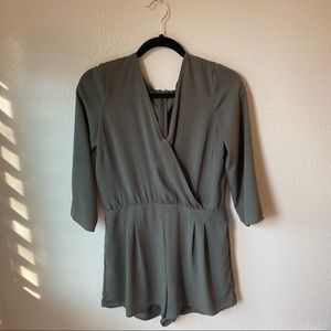 Olive green romper